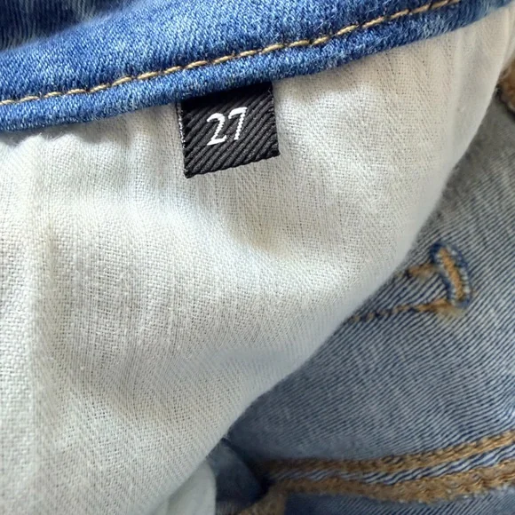 7 For All Mankind Light Wash Flare Jeans - Picture 4 of 7